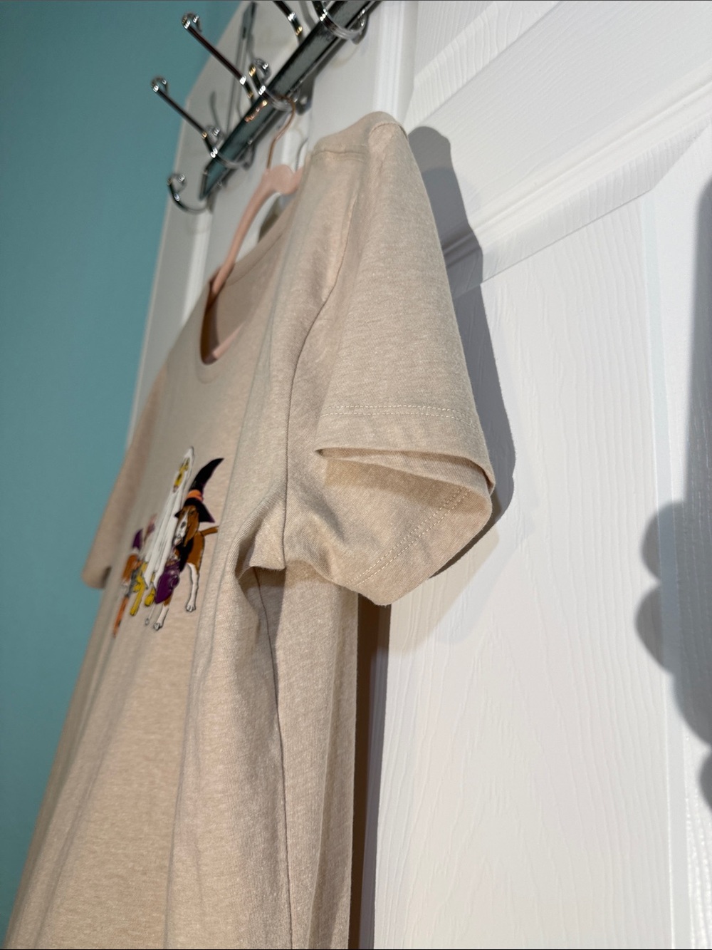 J. Crew Beige Graphic Halloween Dog Tee - Picture 5 of 9
